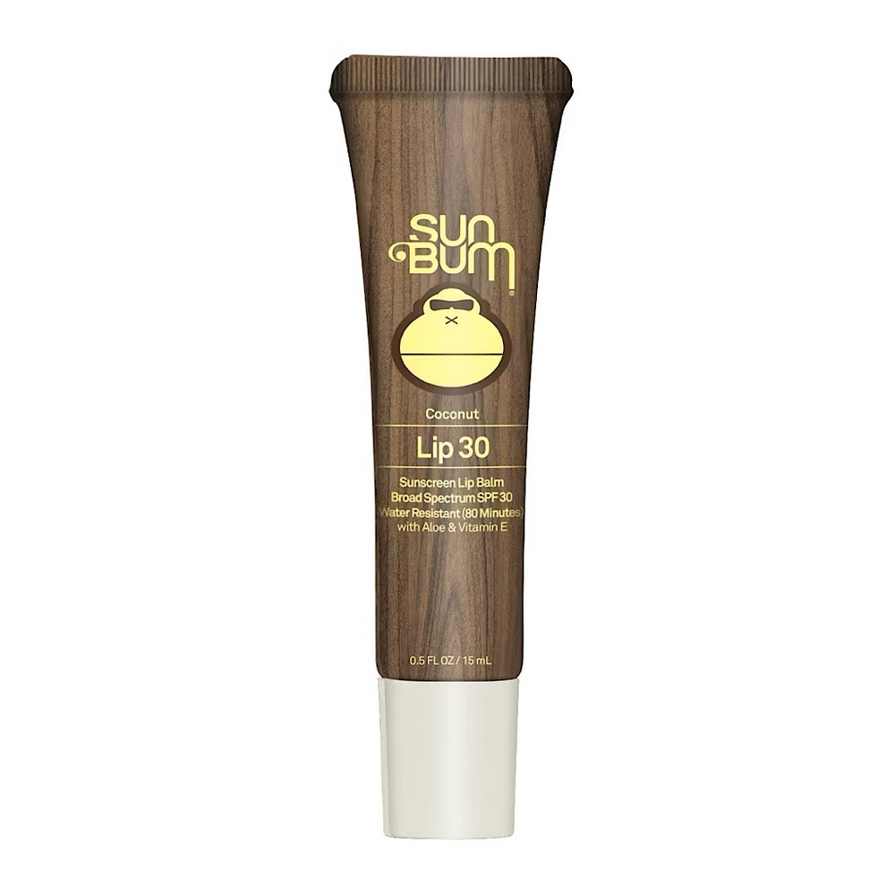 3/$15 🌸 Sun Bum SPF 30 Lip Balm Tube Clear Sunscreen Coconut Aloe Vitamin E